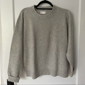 Frank & Oak Grey Crewneck Knit